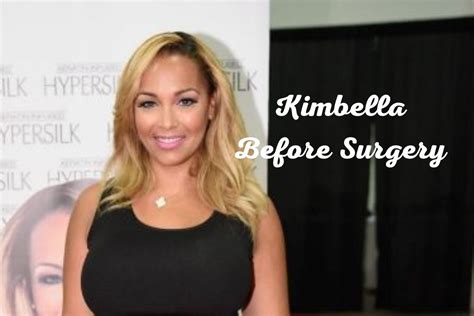 Oct 8, 2023 · Kimbella’s Breast Implant Experience. We learned from a video posted on YouTube by Liposuction NYC that the Love & Hip Hop alum relied on the services of her family doctor, Dr. Ayman Shahine, whom she has seen more than five times. And, before her breast implant surgery, Kimbella was a D cup size, but afterward, she was a triple D. . 