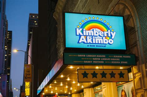 Kimberly akimbo lottery. 109. seat. gkelly927. Booth Theatre. Kimberly Akimbo. The red ledge is high but not detrimental to view. Picture was taken sitting comfortably in the padded seat holding the playbill. Very front of stage was clipped from viewing field but did not affect show. Phenomenal performances and play. 