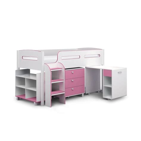 Kimbo Cabin Bed - Pink - Brixton Beds Centre