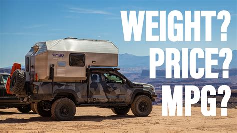 Kimbo camper weight. 7. KIMBO 6 Series. Price: Starting at $22,999. Specs: The Kimbo weighs between 900 and 1,080 lbs, with a 54 by 75-inch sleeping area and a riveted aluminum shell. The Kimbo 6 is one of the market’s most robust and versatile Tacoma campers. It features an optional Goal Zero inverter for your power needs, a kitchen area, cavernous storage bays ... 
