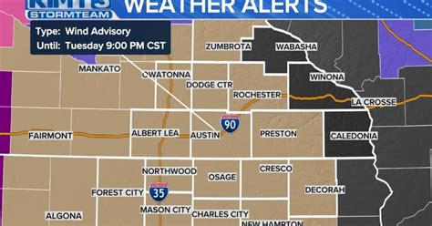 Kimt weather warnings.  Otherwise, a Wind Advisory may be issued for the ...