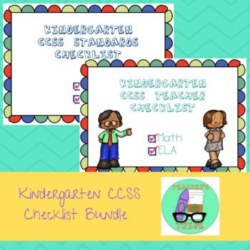 Kindergarten Ccss Checklist
