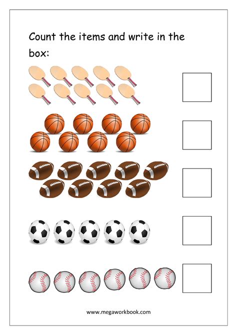 Kindergarten Count Objects Worksheets Free Math Worksheet Answers Key Pdf