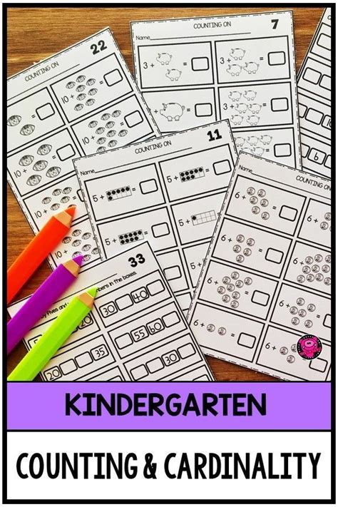 Kindergarten Math Counting And Cardinality Worksheets Free Printable