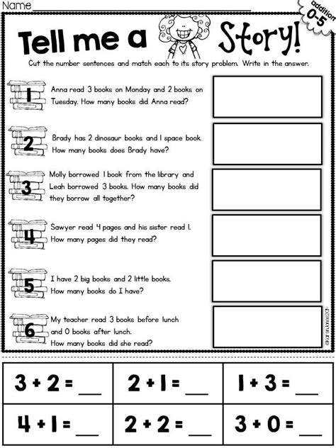 Kindergarten Math Word Problems
