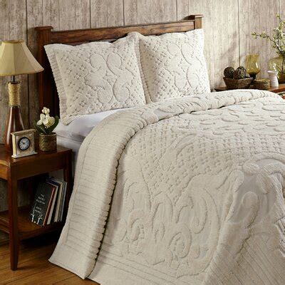 King Bedspread With Split Corners For Footboard Wayfair