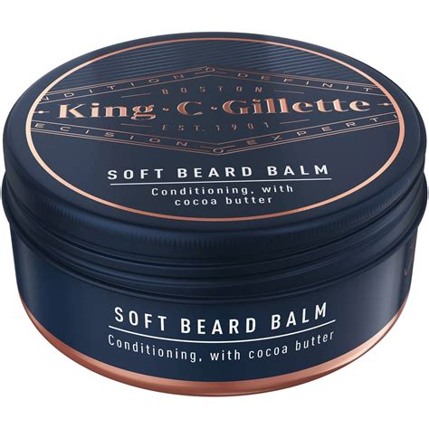 King C. Gillette Beard Balm for Men, 100 ml, with Cocoa Butter