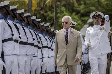 King Charles III observes a drill In Kenya by the African country’s British-trained marine unit