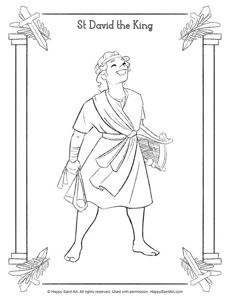 King David Coloring Shee