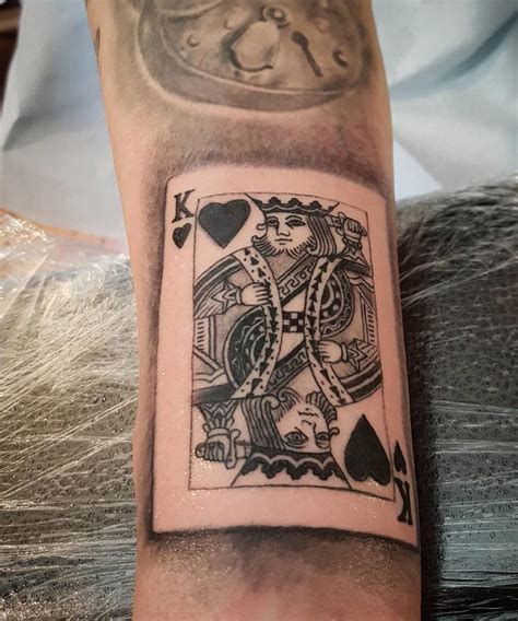 King Of Hearts Playing Card Tattoo