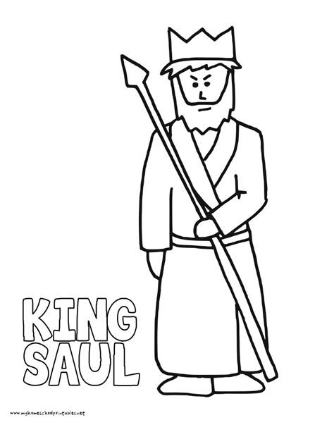 King Saul Coloring Page at Free printable colorings