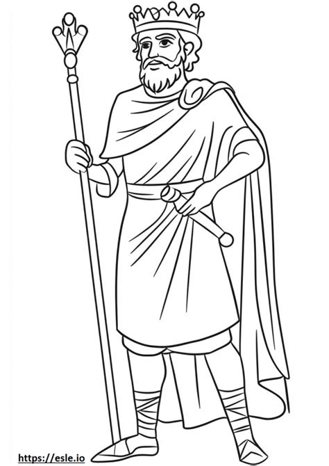 King Saul Coloring Shee