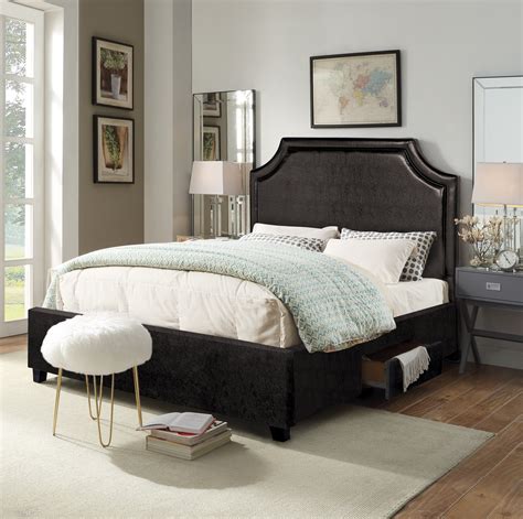 King bed frame with headboard. Things To Know About King bed frame with headboard. 