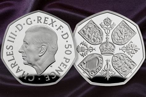 50p Coin 2022 NEW King Charles III Royal Crown Unci