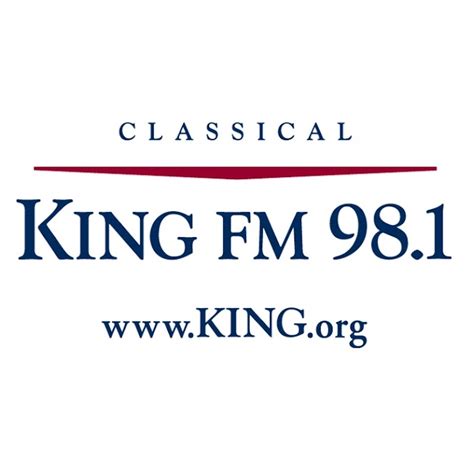 King fm 98.1 seattle. Support Classical Music in the Pacific Northwest. Donate. Or, explore other ways to Support Us. Classical KING (FM 98.1) is a non-commercial classical music radio station in Seattle, WA, owned by Classic Radio, a nonprofit organization. 