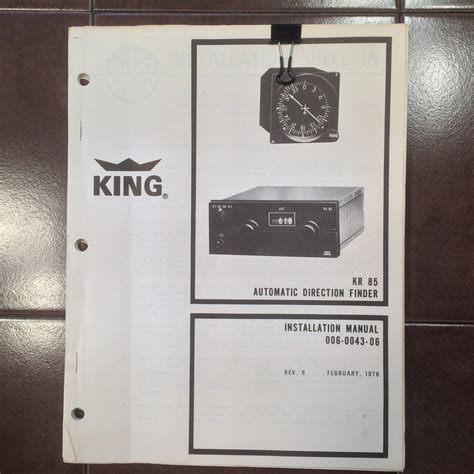 King kr 85 adf installation manual. - Hino australia manual electrical circuit diagram.