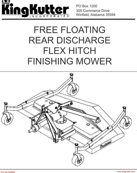 King kutter lawn mower parts manual. - Guide to lifting beams and spreaders.