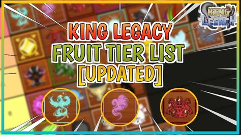 King legacy fruit tier list grinding. Jun 4, 2023 · Nesse video eu faço a tão requisitada tier list das frutas do king legacy update 4.6, onde analiso a nova fruta, as mudanças de outras e como resto esta se c... 