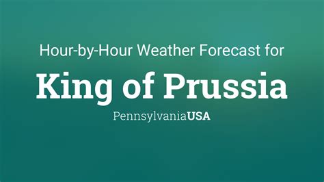 King of prussia weather hourly. King of Prussia Weather Forecasts. Weather Underground provides local & long-range weather forecasts, weatherreports, maps & tropical weather conditions for the King of Prussia area. 