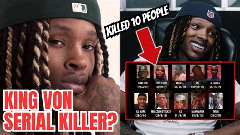 6 พ.ย. 2563 ... The young Chicago rapper was killed in Atlanta on Friday. Rapper King Von, real name Davyon Bennett, and two other people were killed after .... 