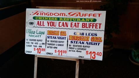 Kingdom Buffet Price