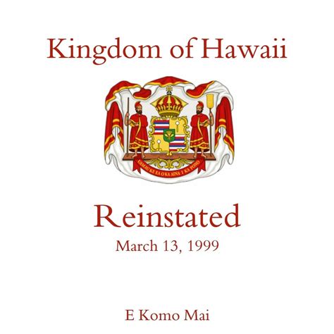 Kingdom of Hawaii Government Contact info - hrmakahinui.com