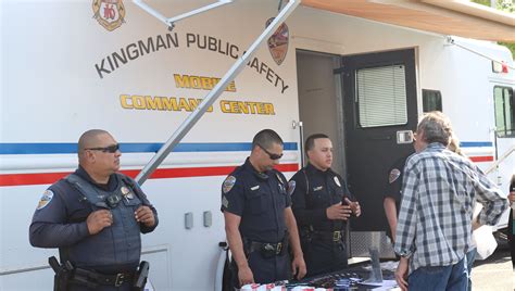 Kingman pd. KPD is asking for anyone with information to contact the Kingman Police Department by calling (928) 753-2191, report anonymously to Mohave Silent Witness by calling (928) 753-1234, report tips online at www.kingmanpolice.com by clicking on “Give A Tip”. KPD also has an App that can be downloaded for free from the App Store, by searching ... 