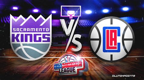 Clippers vs. Kings Score Prediction. Dimers.com's predicted final score for LA Clippers vs. Sacramento at Golden 1 Center on Saturday has the Clippers winning 110-108.. Use our interactive widget below to see the current Spread, Over/Under and Moneyline probabilities and odds for the game, and click or tap on See Matchup to reveal more.. 
