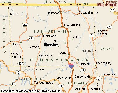 Kingsley, PA Map & Directions - MapQuest