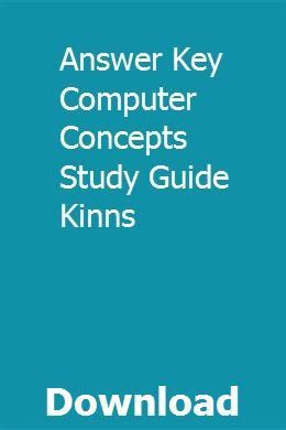 Kinns computer concepts study guide answer key. - Grupo español de trabajo del cuaternario.
