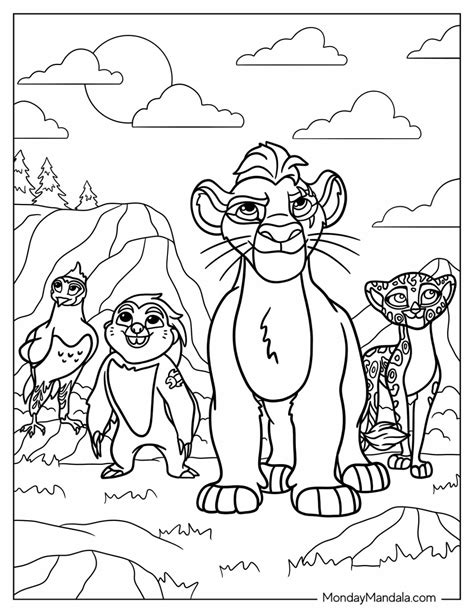 Kion Lion Guard Coloring Pages