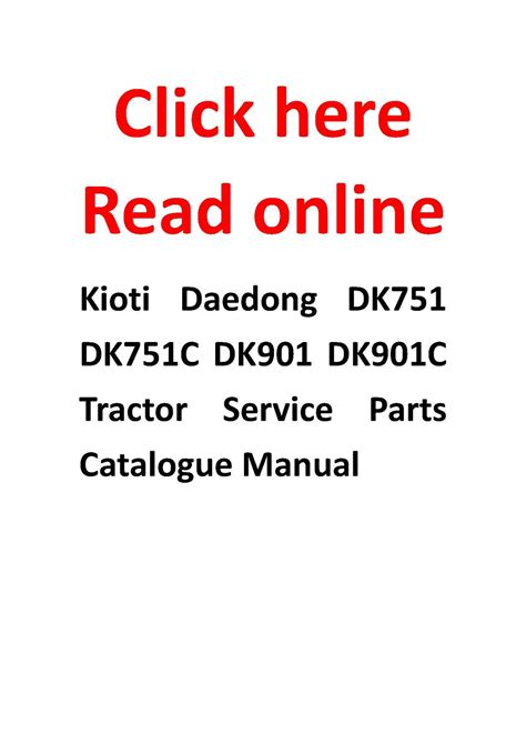 Kioti daedong dk751 dk901 manuale dell'operatore del trattore istantaneo. - Alcatel lucent ip touch 4038 user manual.