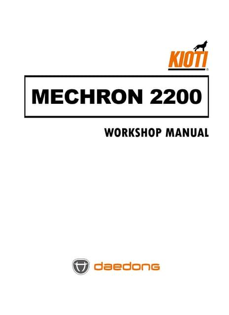 Kioti factory service manual for mechron 2200. - 1996 lincoln mark viii service repair manual software.
