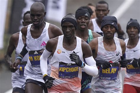 Kipchoge says leg injury foiled Boston Marathon attempt