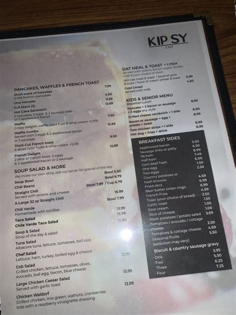 Kipsy Cafe - Zmenu