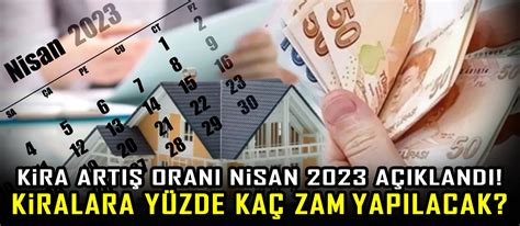 Kiralara büyük zam! Nisan ayı kira artış oranı açıklandı.