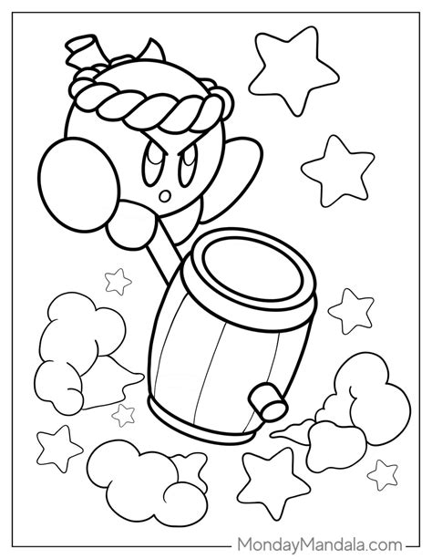Kirby Coloring Page