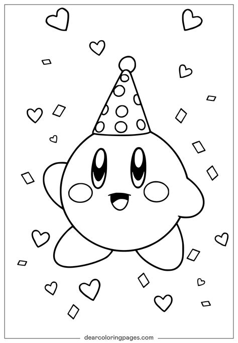 Kirby Coloring Shee