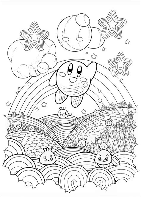 Kirby Coloring Sheets