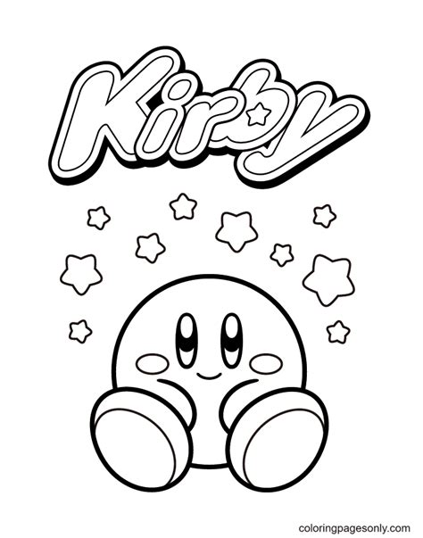 Kirby Printable Coloring Pages