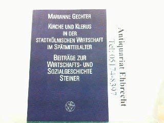 Kirche und klerus in der stadtkölnischen wirtschaft im spätmittelalter. - Est io64 and io 500 manual.