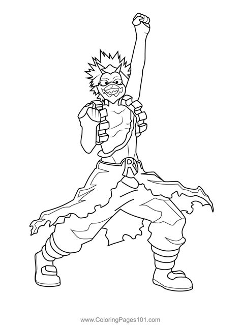 Kirishima Coloring Pages
