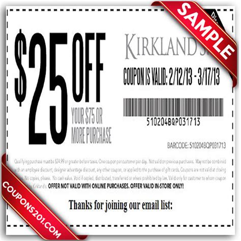 NEW STORES; SUBMIT COUPONS. Kirklands Coupons Printable $25 Off O