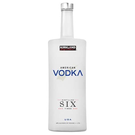 Kirkland american vodka. 17 Apr 2021 ... Calories and other nutrition information for American Vodka, Distilled Six Times from Kirkland Signature. 