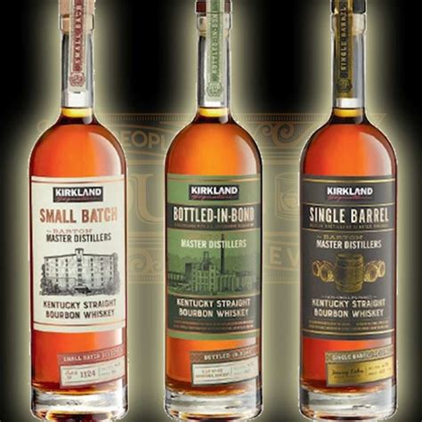 Kirkland bourbon. Ideal for mixed drinks, this toffee and caramel-scented Bourbon offers plenty of toasty flavor and hints of almond extract, finishing with cedar, oak and vanilla. At over 100 proof, it also offers a 