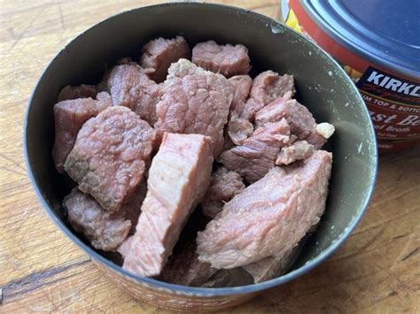 Kirkland Canned Roast Beef at Costco {Recipe Ideas!} - Shopping With Dave. 2 · 11 minutes · These sandwiches are simple, but over the top delicious. Ingredients. Meat • 4 Brioche hot dog buns • 1 can Kirkland canned roast beef. Produce • 8 oz Button mushrooms. Condiments. 
