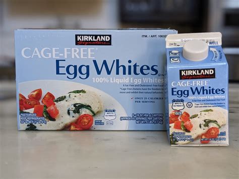 Kirkland egg whites. Kirkland Signature. Nutrition Facts. Serving Size: tbsp. (46 g ) Amount Per Serving. Calories 25. % Daily Value* Total Fat 0g 0% Saturated Fat 0g 0% Trans Fat 0g. … 