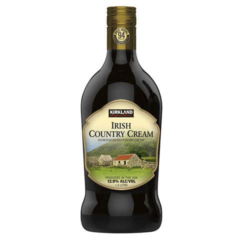 Kirkland irish cream. This is Irish Country Cream, which is wine-based. In other markets, there's just a Kirkland Irish Cream, which is whiskey-based and a true Bailey's alternative. The wine cream is okay, but I really miss getting the whiskey cream. 