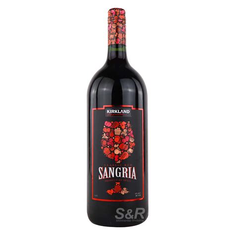 Kirkland sangria. Kirkland Signature Red Sangria Wine 1.5L. 1 Ratings. Brand: Kirkland imported More Alcoholic Beverages from Kirkland imported. ₱1,313.00. ₱1,575.00 -17%. Installment. Up to 3 months, as low as ₱450.80 per month. Quantity. Out of stock. 