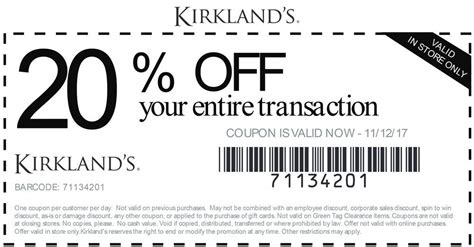 1 day ago · Yes, Kirkland's offers coupons to he